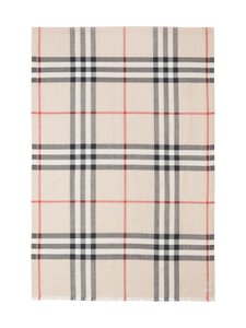 Burberry - Giant Check - villa-silkkihuivi 220 x 70 cm - A5129 STONE CHECK | Stockmann