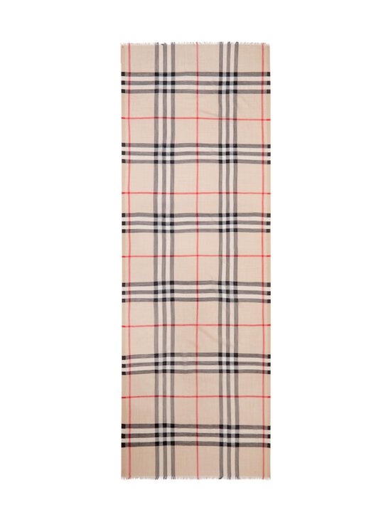 Burberry - Giant Check - villa-silkkihuivi 220 x 70 cm - A5129 STONE CHECK | Stockmann - photo 3