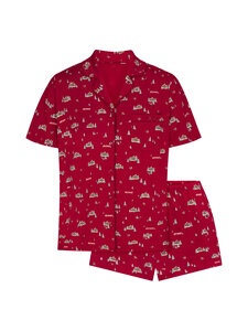 SKIMS - Sleep Button Up -pyjama - BRICK FROSTY CABIN | Stockmann
