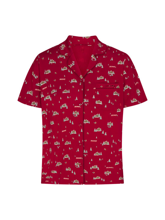 SKIMS - Sleep Button Up -pyjama - BRICK FROSTY CABIN | Stockmann - photo 2