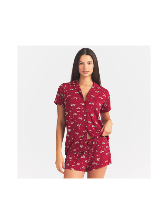SKIMS - Sleep Button Up -pyjama - BRICK FROSTY CABIN | Stockmann - photo 4