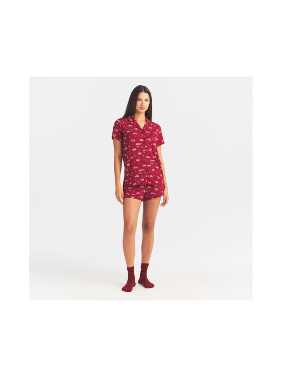 SKIMS - Sleep Button Up -pyjama - BRICK FROSTY CABIN | Stockmann - photo 6