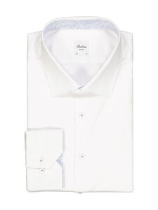 Stenströms - Regular Fit C77 Contrast -kauluspaita - 000 WHITE | Stockmann