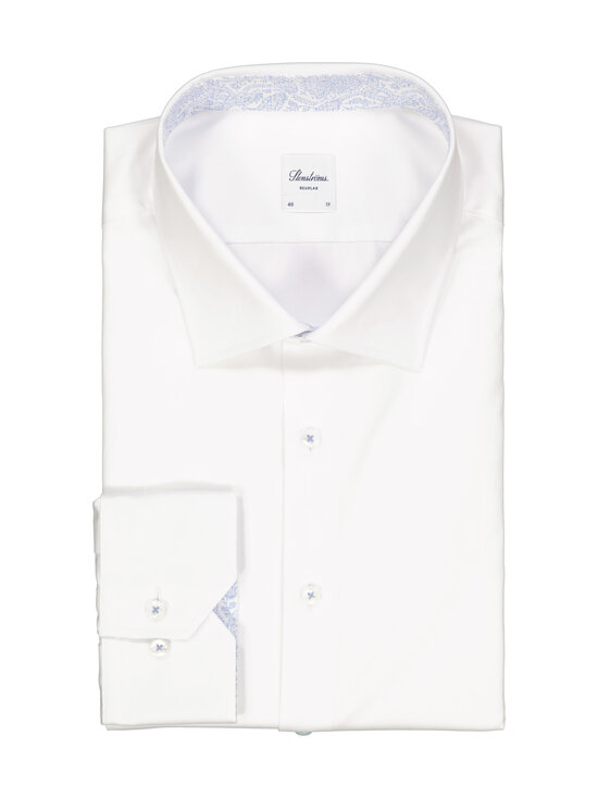 Stenströms - Regular Fit C77 Contrast -kauluspaita - 000 WHITE | Stockmann - photo 1