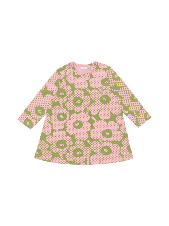 Marimekko - Retkeily Unikko kleita - 630 GREEN, LIGHT PINK | Stockmann - photo 1