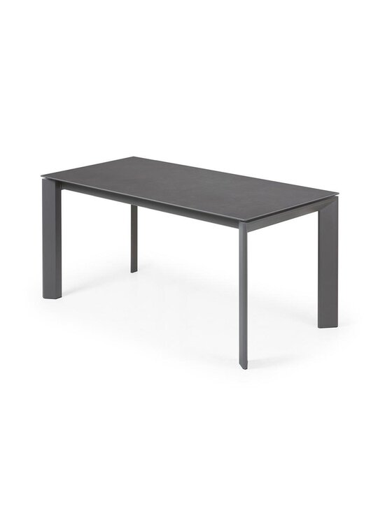 Kave Home - Axis- jatkettava ruokapöytä keraaminen/tummanharmaa 90 x 160/220 cm - GREY | Stockmann - photo 1