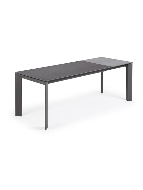 Kave Home - Axis- jatkettava ruokapöytä keraaminen/tummanharmaa 90 x 160/220 cm - GREY | Stockmann - photo 2