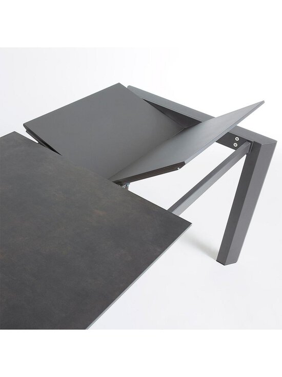 Kave Home - Axis- jatkettava ruokapöytä keraaminen/tummanharmaa 90 x 160/220 cm - GREY | Stockmann - photo 5