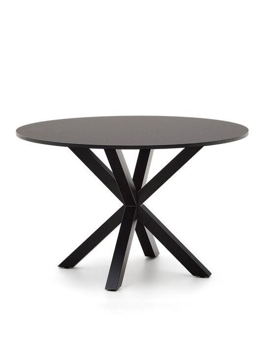 Kave Home - Argo-ruokapöytä musta ⌀ 120 cm - BLACK | Stockmann - photo 1