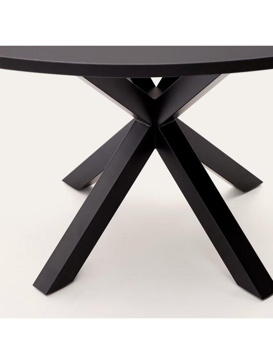 Kave Home - Argo-ruokapöytä musta ⌀ 120 cm - BLACK | Stockmann - photo 4