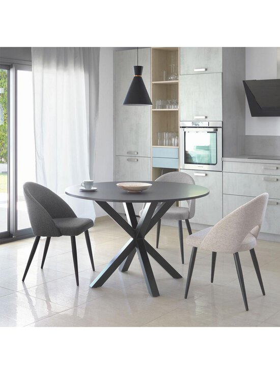 Kave Home - Argo-ruokapöytä musta ⌀ 120 cm - BLACK | Stockmann - photo 5