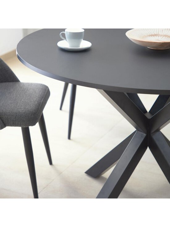 Kave Home - Argo-ruokapöytä musta ⌀ 120 cm - BLACK | Stockmann - photo 6