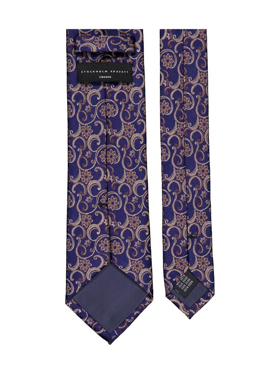 Stockholm Kravatt - Siidilips Flower Vine - 28 NAVY/BROWN | Stockmann - photo 2