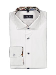 Olymp - Triiksärk Flower Trims Tailored Fit - 00 WEISS | Stockmann