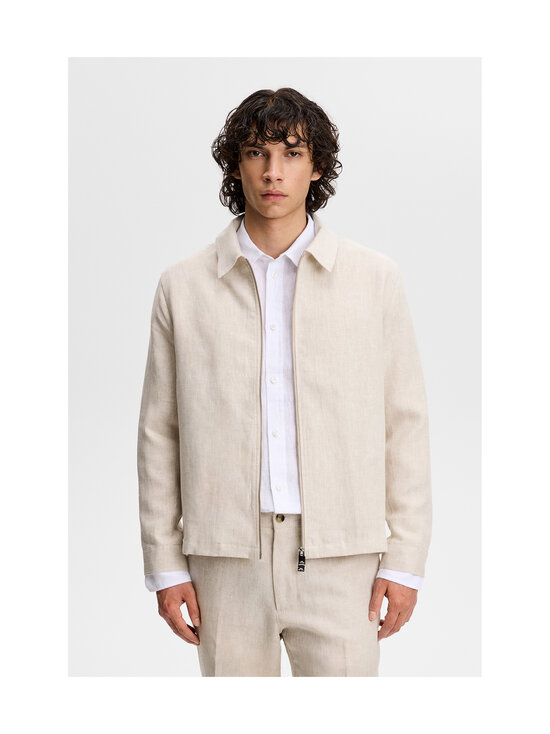 J.Lindeberg - Julius Drape -pellavainen päällyspaita - U029 MOONBEAM | Stockmann - photo 2