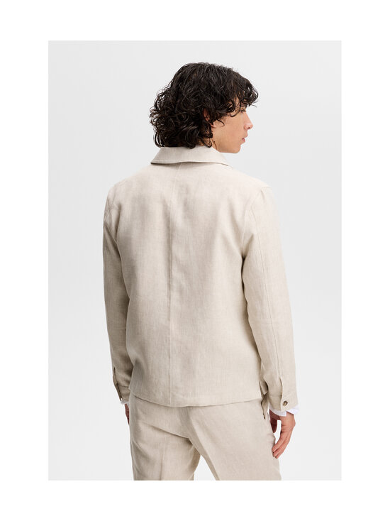 J.Lindeberg - Julius Drape -pellavainen päällyspaita - U029 MOONBEAM | Stockmann - photo 3