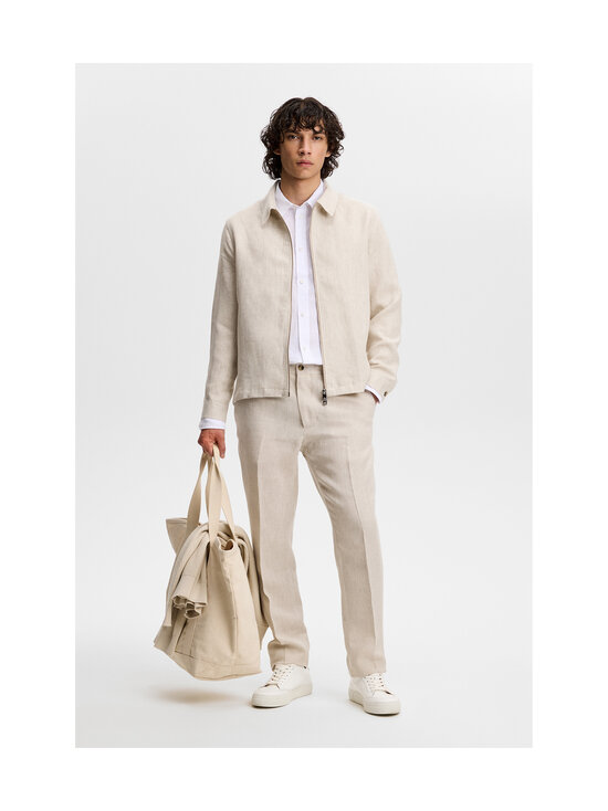 J.Lindeberg - Julius Drape -pellavainen päällyspaita - U029 MOONBEAM | Stockmann - photo 4