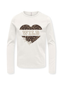 KIDS ONLY - KogScarlett Relaxed trikotāžas krekls - CLOUD DANCER PRINT:WILD | Stockmann