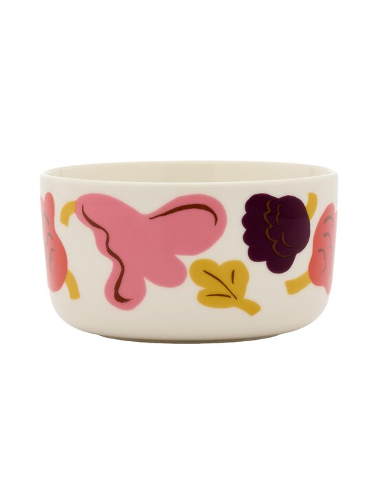 Marimekko - Kukasta Kukkaan -kulho - WHITE, PINK, TERRAC., PLUM | Stockmann - photo 1