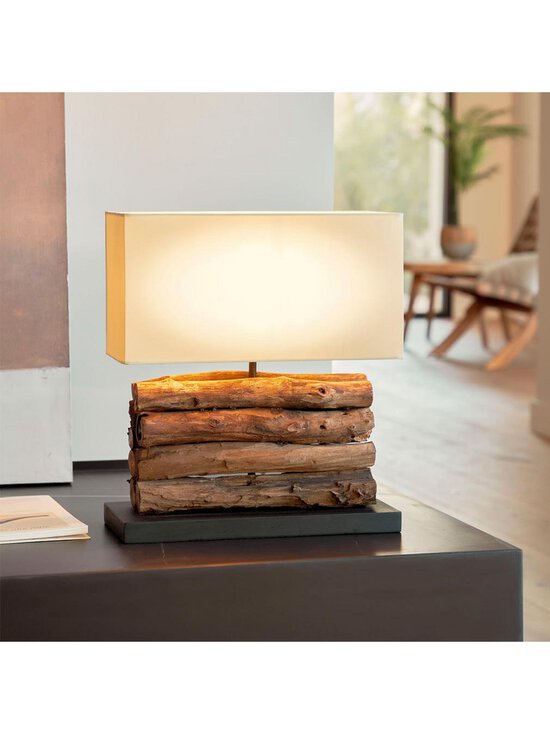 Kave Home - Sahai-pöytävalaisin valkoinen/puu - BROWN | Stockmann - photo 3