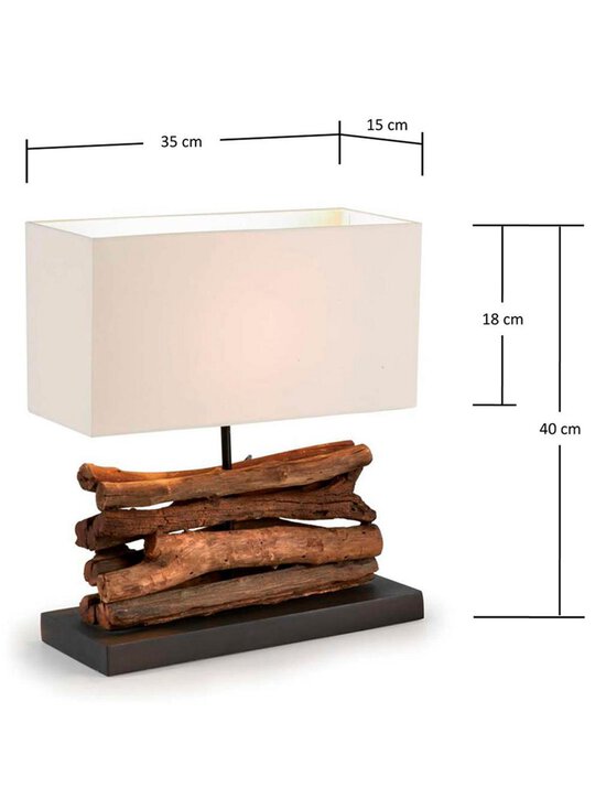 Kave Home - Sahai-pöytävalaisin valkoinen/puu - BROWN | Stockmann - photo 4