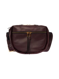 Allsaints - Noemie Crossbody ādas soma - PORT RED | Stockmann