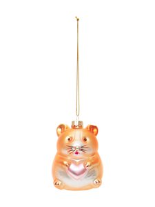 Casa Stockmann - Glass Cute Hamster -joulukoriste - BROWN | Stockmann