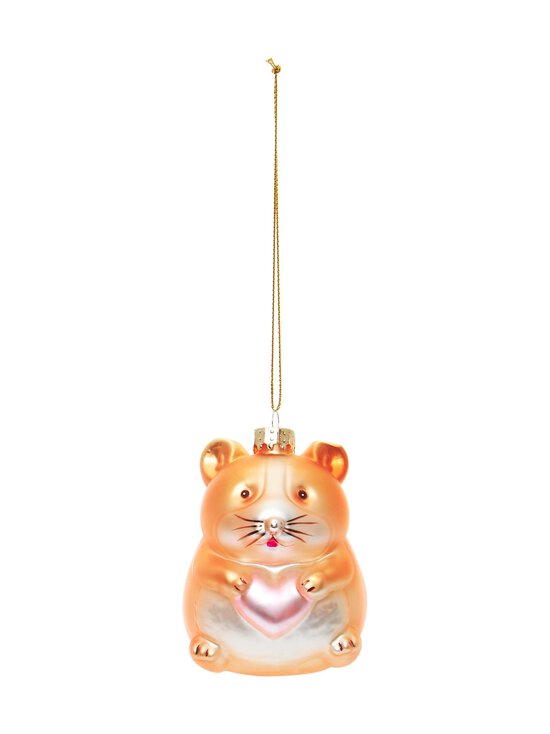 Casa Stockmann - Glass Cute Hamster -joulukoriste - BROWN | Stockmann - photo 1