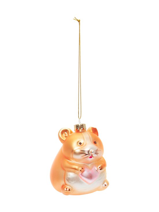Casa Stockmann - Glass Cute Hamster -joulukoriste - BROWN | Stockmann - photo 2
