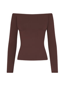 SKIMS - Smooth Layers Off The Shoulder -paita - COCOA | Stockmann