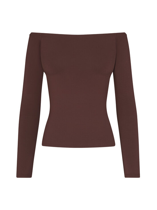 SKIMS - Smooth Layers Off The Shoulder -paita - COCOA | Stockmann - photo 1