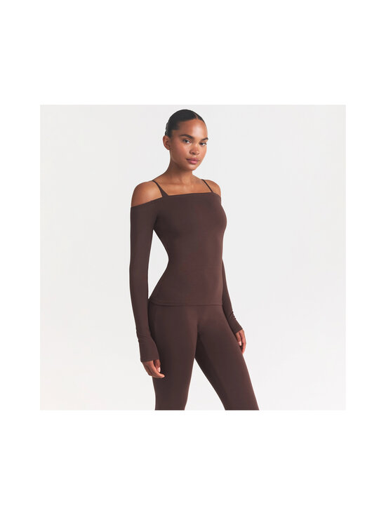 SKIMS - Smooth Layers Off The Shoulder -paita - COCOA | Stockmann - photo 2