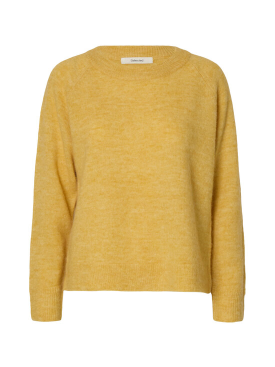 Selected - SlfLulu O-neck -neule - OCHRE DETAIL:MELANGE | Stockmann - photo 1