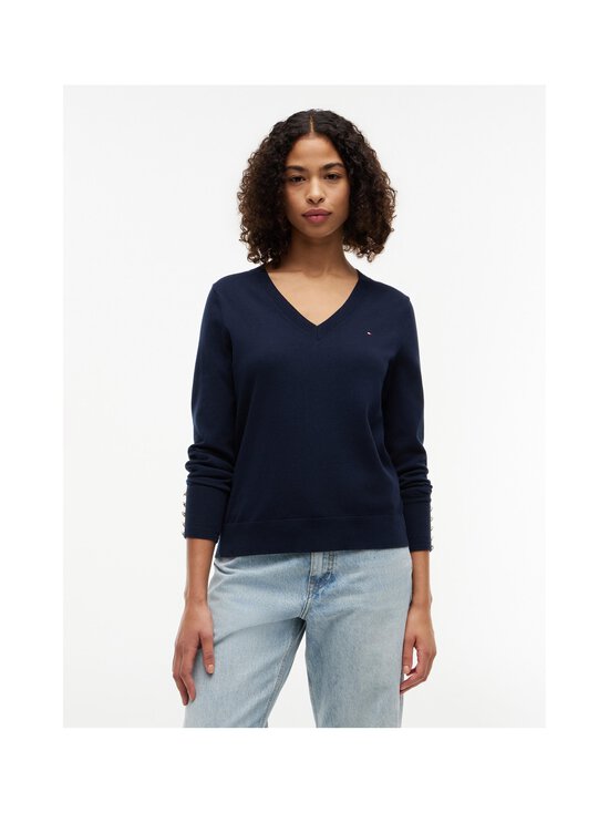 Tommy Hilfiger - Jersey Stitch -neulepusero - C1G DARK NIGHT NAVY | Stockmann - photo 3