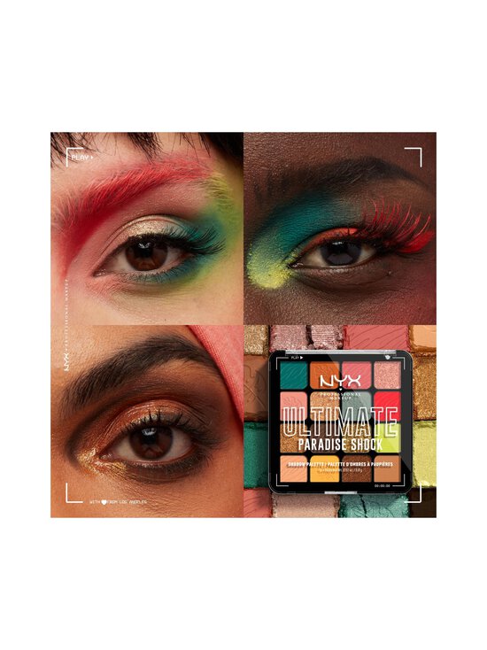 NYX Professional Makeup - Lauvärvipalett Ultimate Shadow Palette - 02W PARADISE SHOCK | Stockmann - photo 3