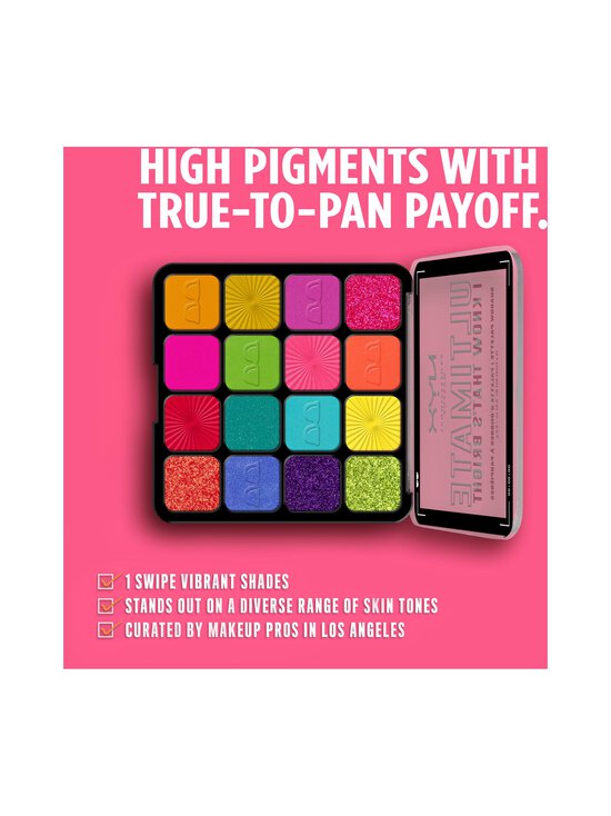 NYX Professional Makeup - Lauvärvipalett Ultimate Shadow Palette - 02W PARADISE SHOCK | Stockmann - photo 8
