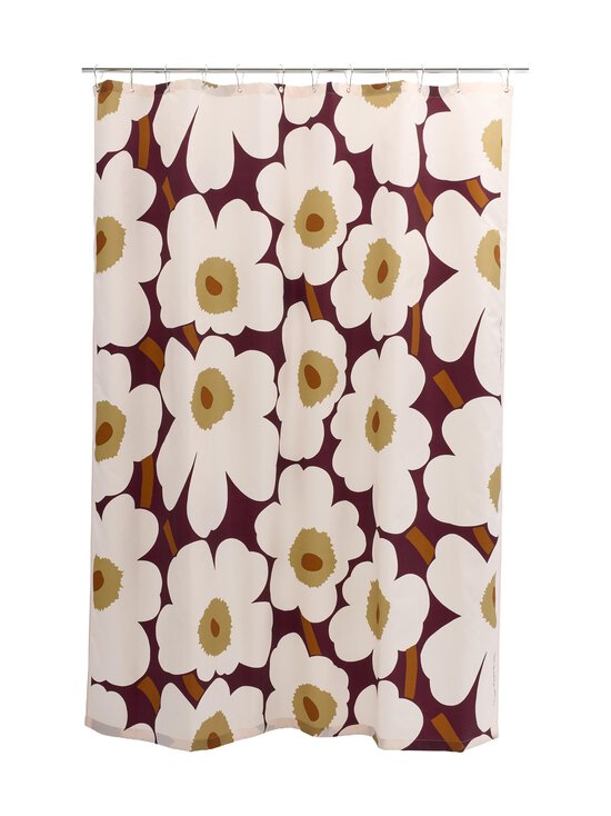 Marimekko - Unikko dušas aizkars - 438 PLUM, PINK, ELMWOOD, TOFFEE | Stockmann - photo 1