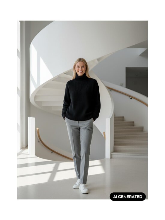 Soft Goat - Kašmiirkampsun Boyfriend Turtleneck - BLACK | Stockmann - photo 5