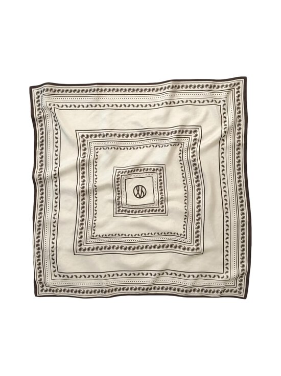 lescarf - Paisley-silkkihuivi 80 x 80 cm - CREAM | Stockmann - photo 1