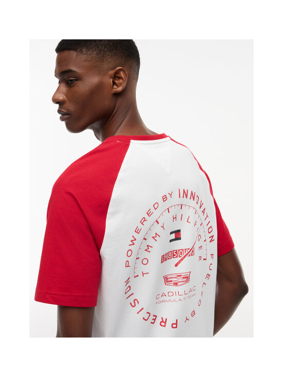 Tommy Hilfiger - TH x CF1 Varsity Raglan t-paita - YBR WHITE / RED | Stockmann - photo 2