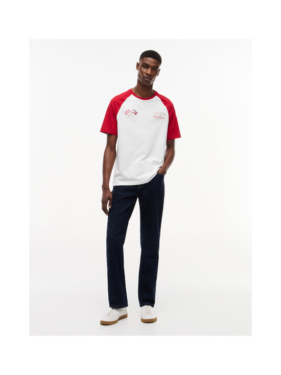 Tommy Hilfiger - TH x CF1 Varsity Raglan t-paita - YBR WHITE / RED | Stockmann - photo 3