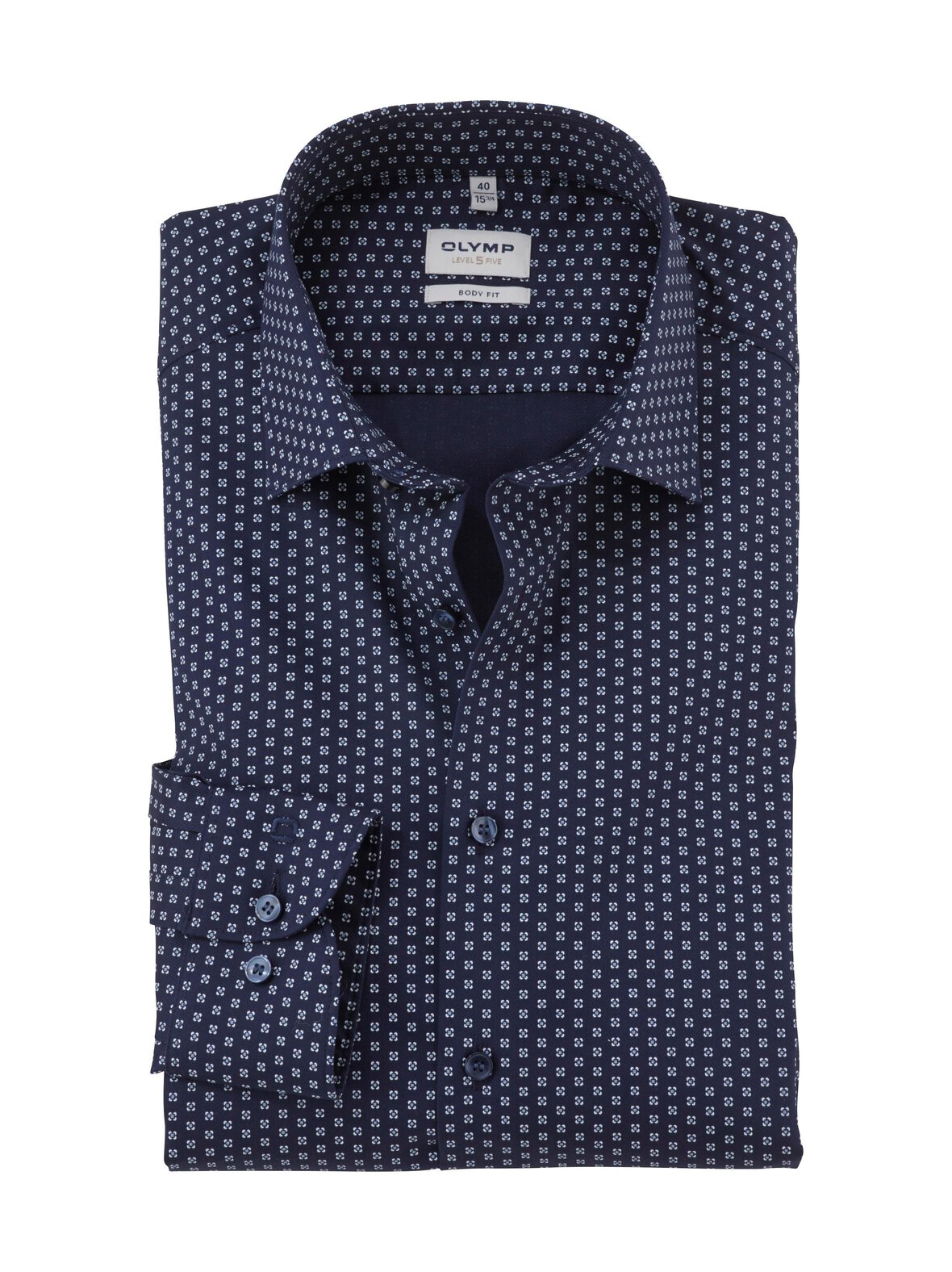 New York Kent Body Fit Print -kauluspaita