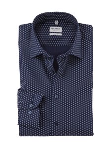 Olymp - Triiksärk New York Kent Body Fit Print - 18 NAVY | Stockmann