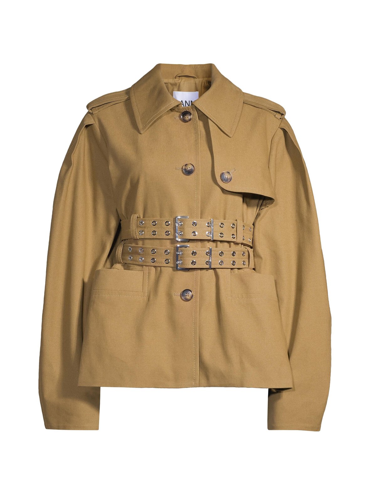 Workwear Canvas Short Peplum -takki