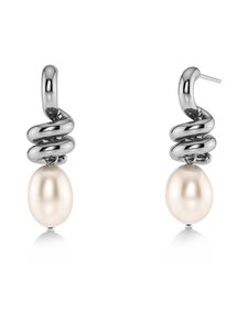 Edblad - Swivel L pērļu auskari - STEEL | Stockmann