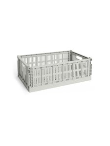 HAY - Colour Crate Large -säilytyslaatikko 34,5 x 53 x 18,5 cm - GREY | Stockmann
