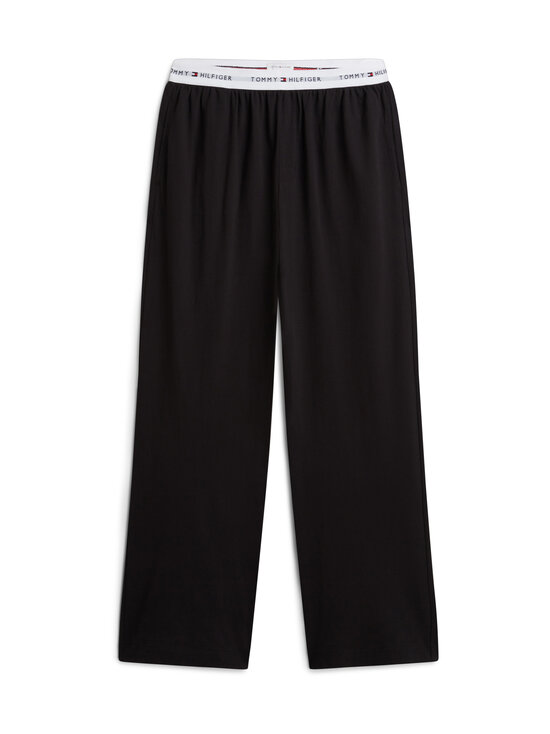 Tommy Hilfiger - Long Sleeve Jersey Set -pyjama 2-osainen - 0TW WHITE/BLACK | Stockmann - photo 4