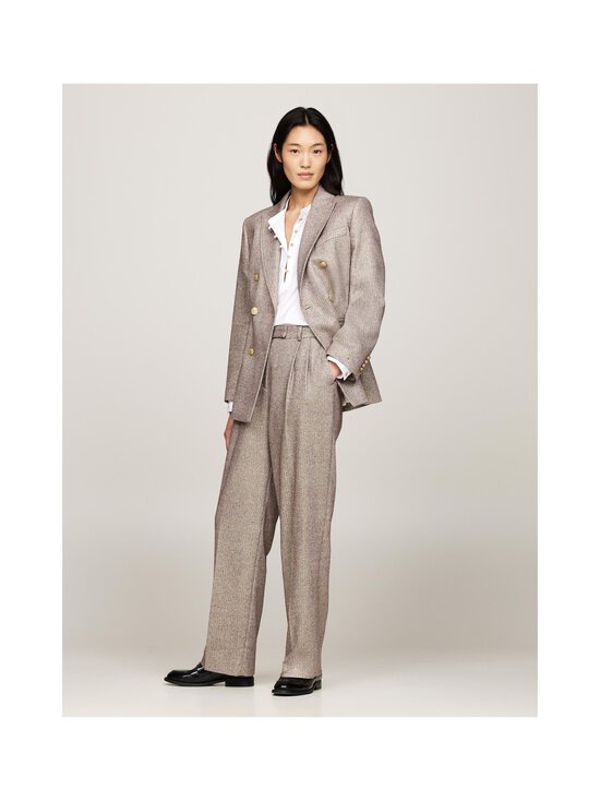 Tommy Hilfiger - Structured- housut villalla - 0GA CW GOLD LUREX TUXTURE TWILL | Stockmann - photo 2