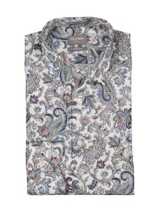 Olymp - Comfort Fit Paisley Print -kauluspaita - 00 WEISS | Stockmann