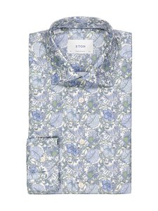 Eton - Contemporary Fit Floral Signature Twill -kauluspaita - 65 MID GREEN | Stockmann